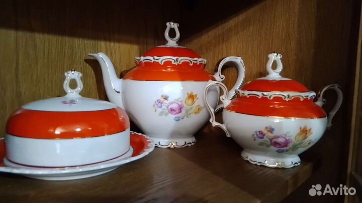 Сервиз чайный цветы Гоцковски