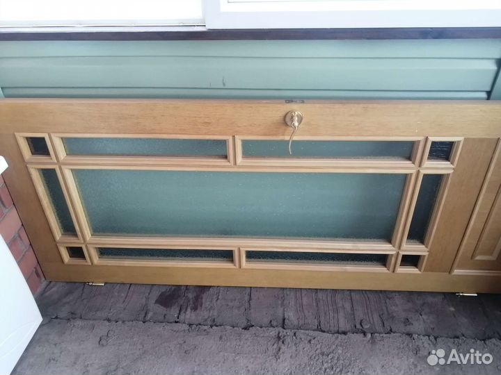 Дверь деревянная со стеклом бу