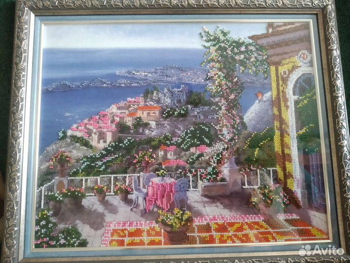 Картина, ручная работа.Бисер.4538