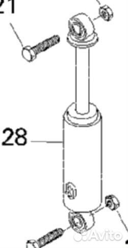 Амортизатор передней подвески на Skandic SUV 600