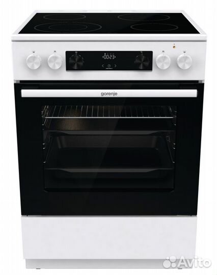 Плита Электрическая Gorenje gecs6C70WC белый/черны