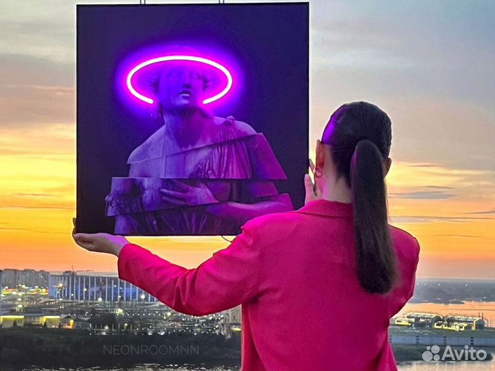 Неоновая картина новинка