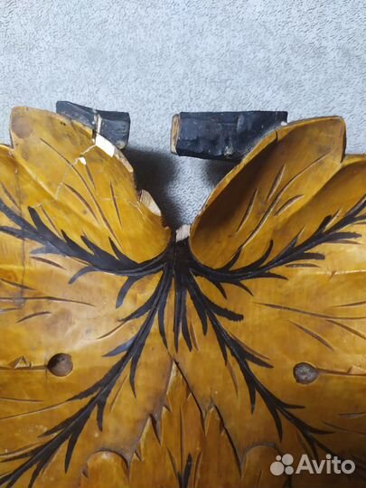 Поднос из целого куска дерева из СССР