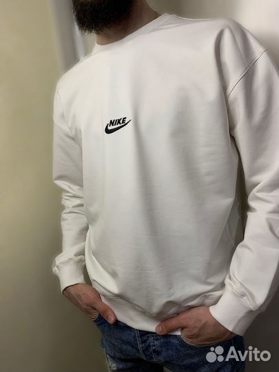 Белый свитшот унисекс Nike 42 размера