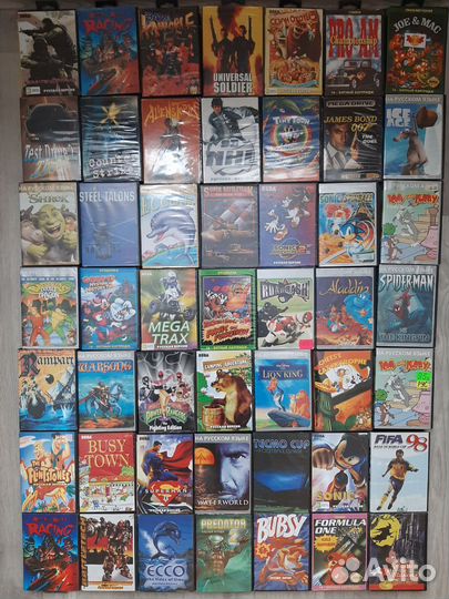 Картриджи для sega mega drive 2