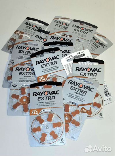 Батарейки для слуховых аппаратов 312