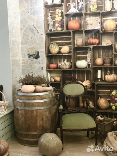 Муляж деревянной бочки для декора, 250 л