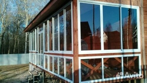 Пластиковые окна, остекление домов, веранд