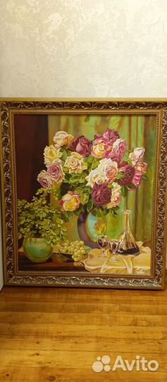 Картина маслом цветы