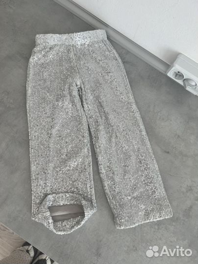 Брюки с паетками