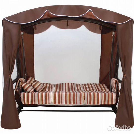 Садовые качели трехместные 