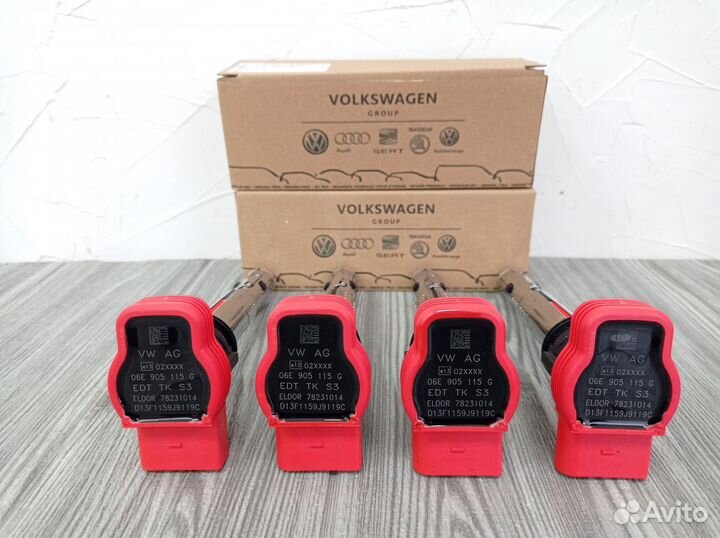 Красные Катушки TSi tfsi 1.8 / 2.0 VAG