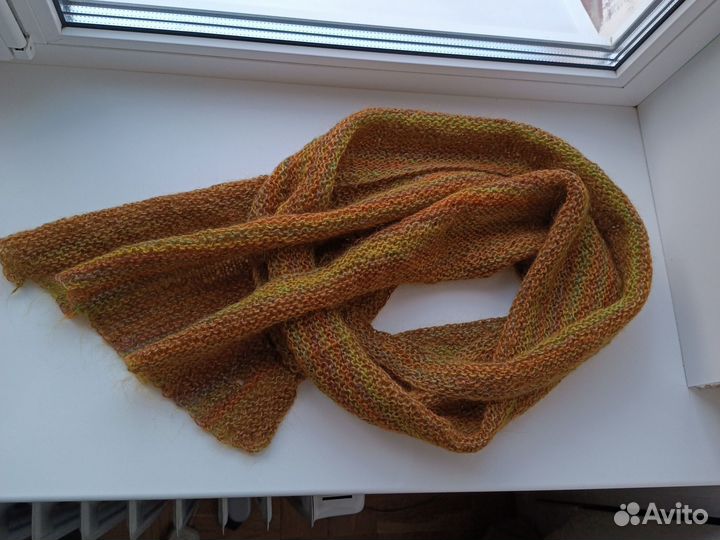 Шарф норвежский шерсть ручная работа