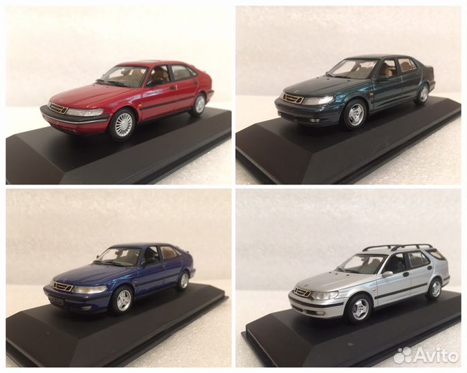 Качественные модели авто Volvo Saab 1:43 от