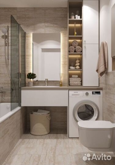 Тумбы и шкафы в санузел под заказ