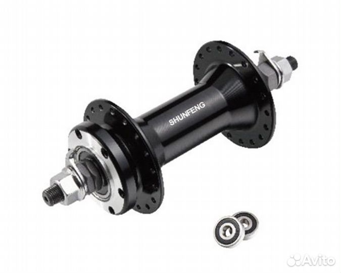 Втулка SF передн., FAT bike, алюмин., под диск 6 б