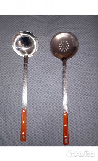 Шумовка и половник для казана