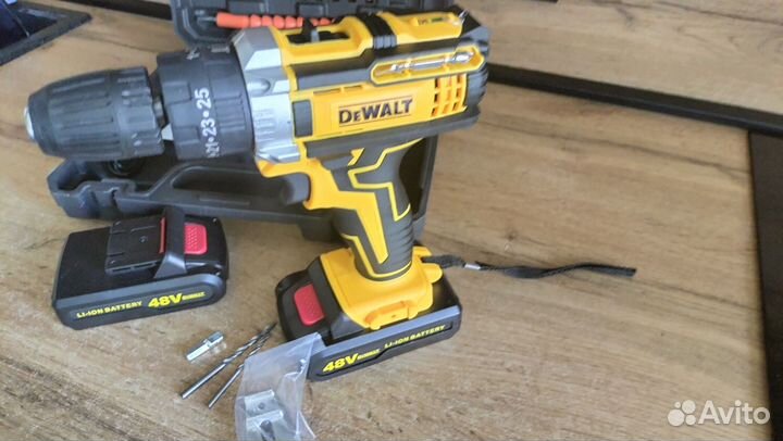 Новый Шуруповёрт Dewalt 48V, 2 АКБ+Кейс, Насадки