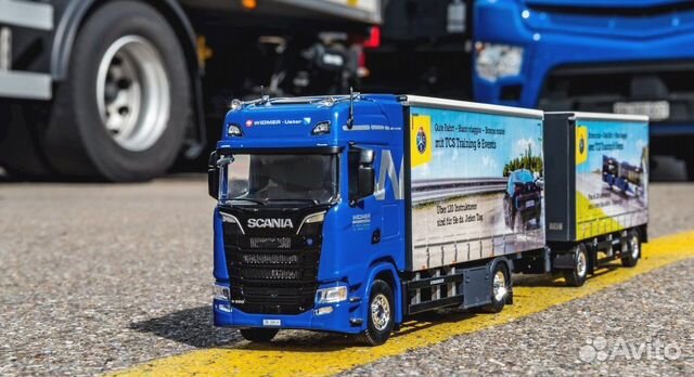 1/50 Scania Widmer прицеп фура Tekno трейлер