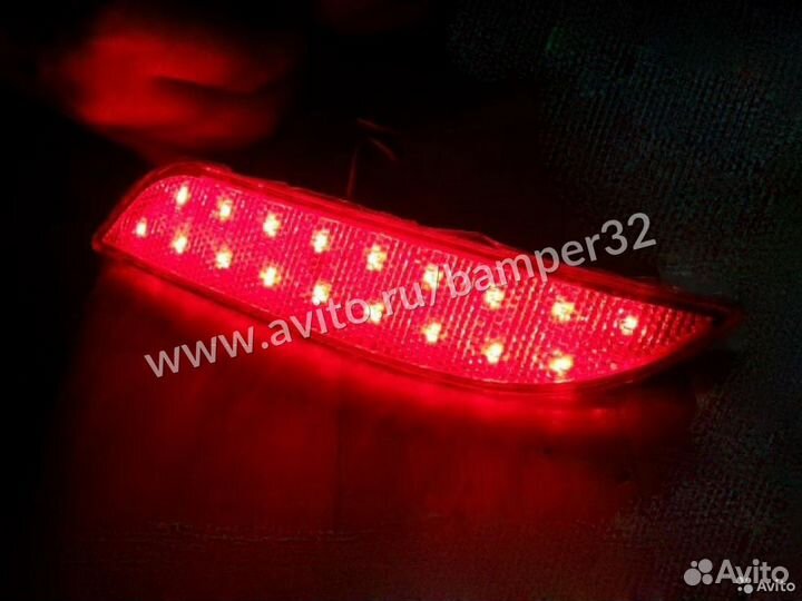 Катафоты диодные в задний бампер Приора 21704 2172