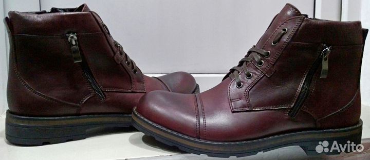 Ботинки кожа/мех муж. 