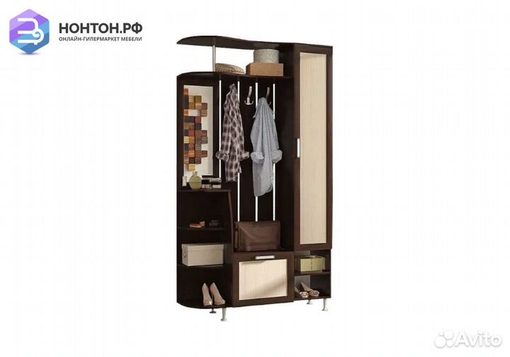 Прихожая Ксения-2 дуб беленый / венге