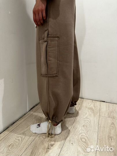 Спортивный костюм кроп свитшот + карго