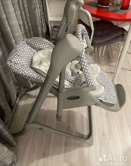 Стул для кормления-электрокачели 2в1