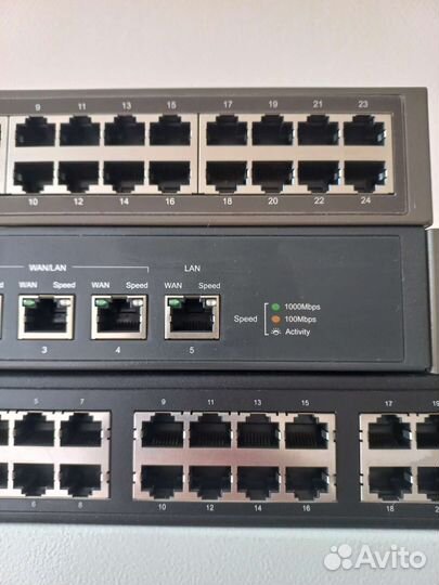 Коммутаторы TP-Link, D-Link, 3 штуки