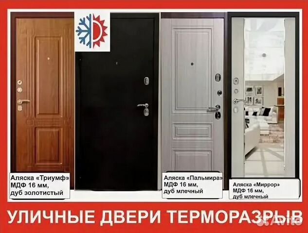 Входная дверь Аляска Термо пальмира