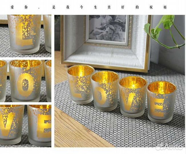 Набор подсвечников декоративных на камин или комод