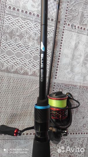 Спининг с катушкой blue bird лайт