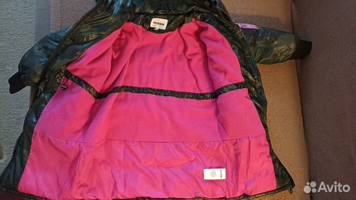 Зимнее пальто для девочки (Acoola), р.104-110