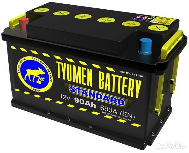 90Ач Аккумулятор Тюмень 6ст-90 L+