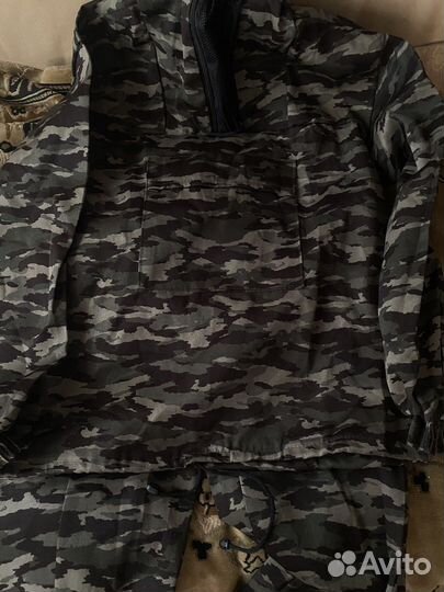 Костюм горка мох,белый,черный