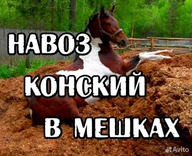 Навоз конский в мешках