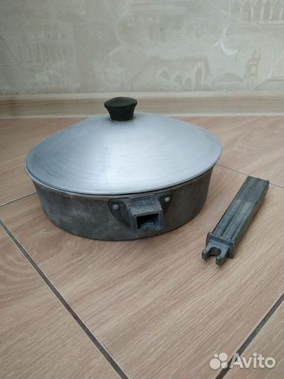Сковорода-жаровня, дюралюминий СССР, d23см.1,8л