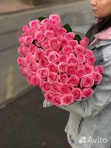 Цветы Розы розовые