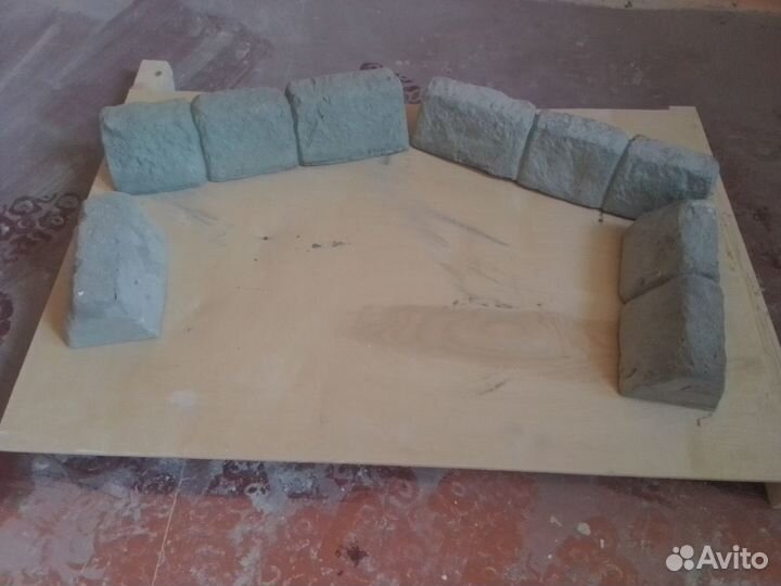 Декоративный камень из бетона. Для интерьера