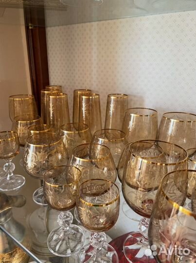 Фужеры бокалы Богемия хрусталь