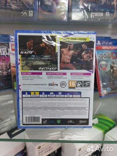 Игры для ps4. UFC 4 Русская версия. Новый диск