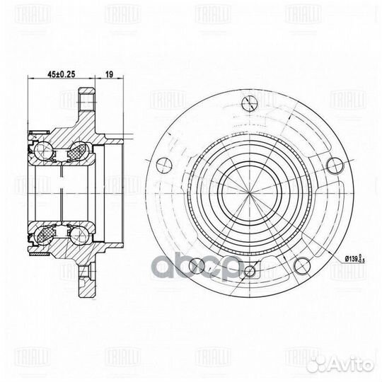 Ступица для а/м BMW 3 (Е36) (90) /3 (Е46) (98)