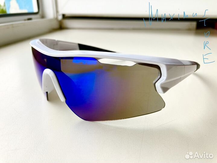 Белые велосипедные солнцезащитные очки