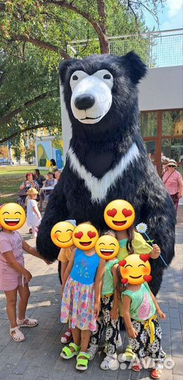 Ростовая кукла Мишка Красавчик поздравит