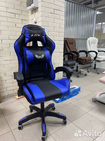 Компьютерное кресло синее