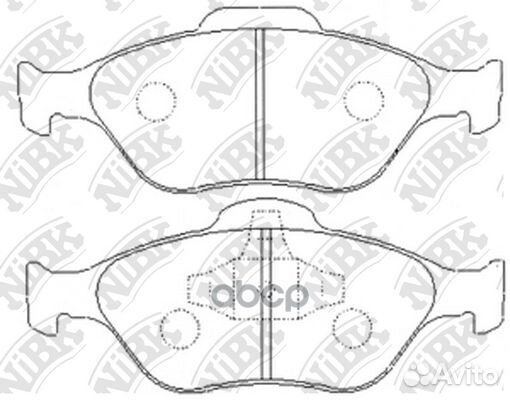 Колодки тормозные дисковые перед PN5495 NiBK