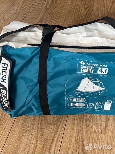 Палатка arpenaz family 4.1 fresh&black quechua
