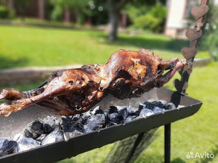 Барашек на вертеле. Плов на открытом огне