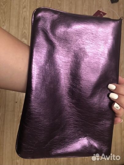 Клатч фиолетовый с декором