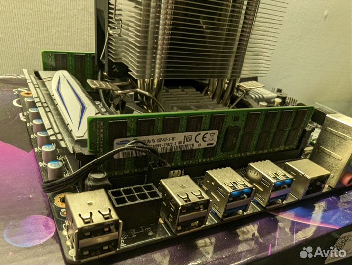 Комплект 16/32 ядер xeon 2686V4 +32gb + башня